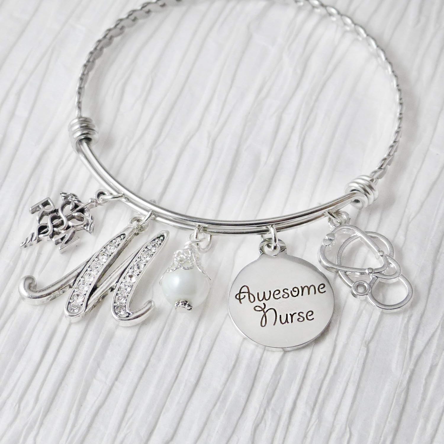 Nurse Gift Jewelry, Awesome Nurse Bracelet, RN Graduate