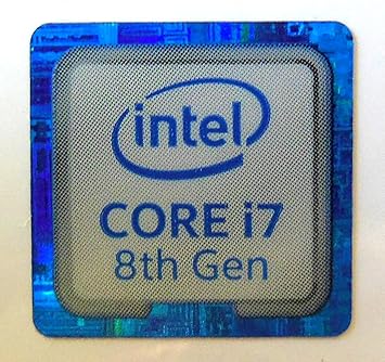 Original Intel Core i7 8th Gen Sticker 