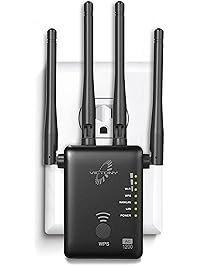 VICTONY WiFi Range Extender 1200Mbps WiFi Signal Booster with Hign Performace External Antennas WiFi Extender for 2.4G and 5G Frequency