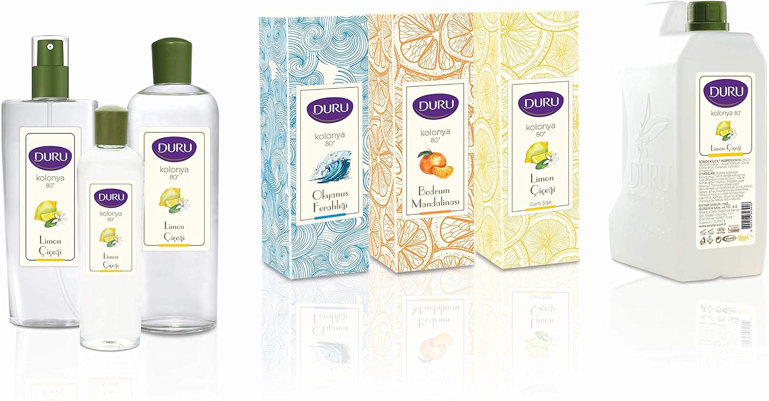 DURU LEMON TRADITIONAL TURKISH COLOGNE AFTERSHAVE 400ML - FREE UK DELIVERY, 400 ml (Pack of 1) - Image 4