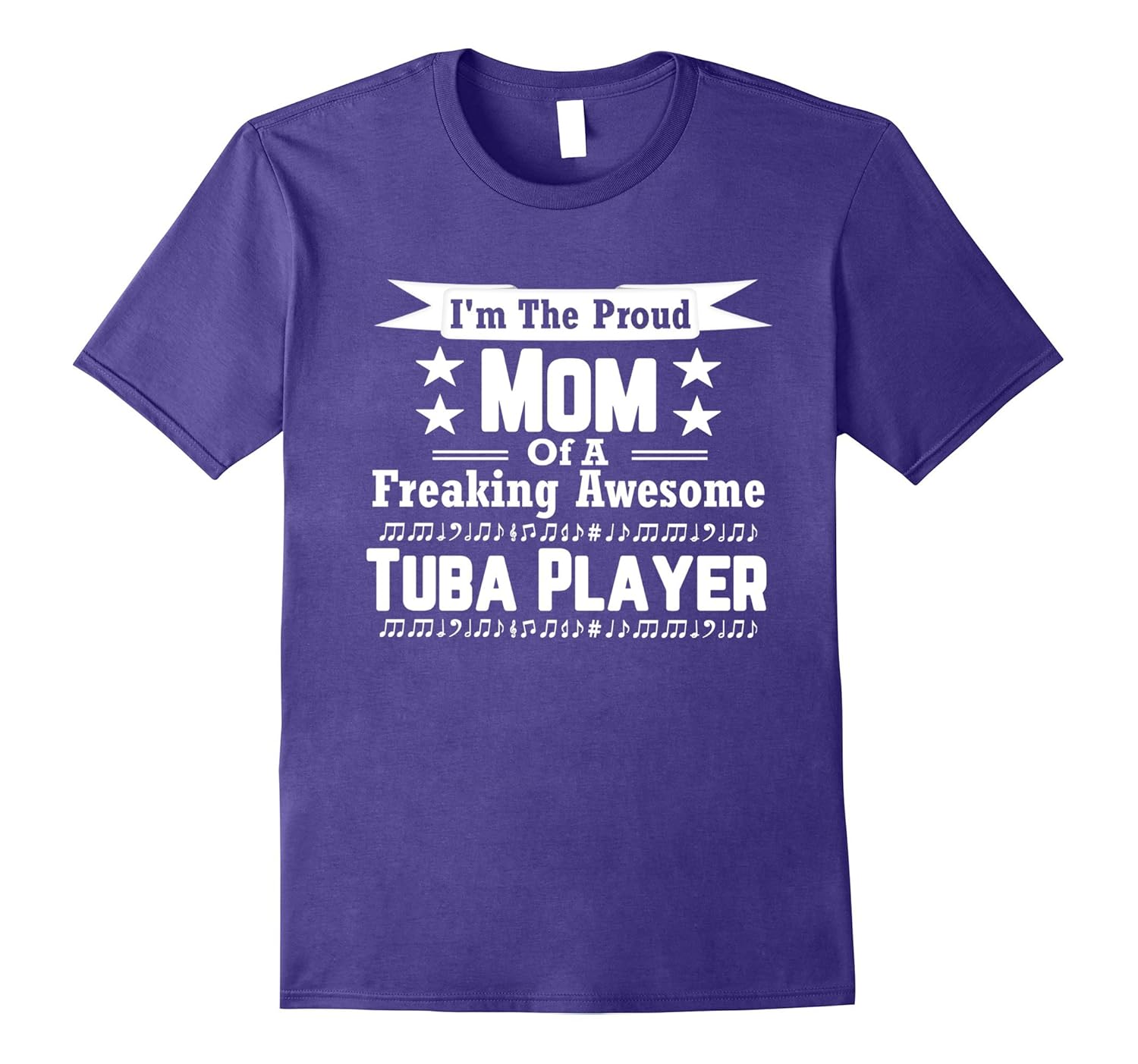 Proud Mom Awesome Tuba Player Marching Band Shirt-ANZ