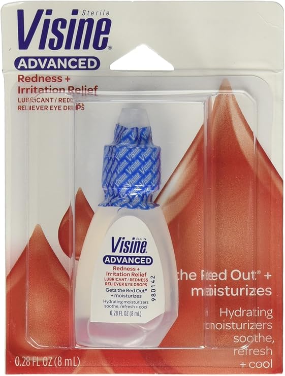 Visine Advanced Relief Eye Drops .28oz 6 Pack Health