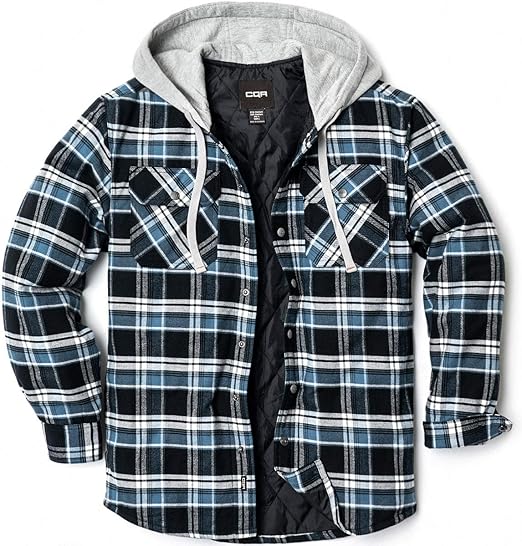 hooded lined flannel jacket