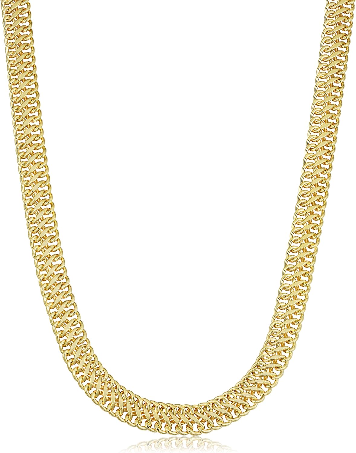 14k Yellow Gold Filled 7.5 mm Saduza Necklace Statement Jewelry for