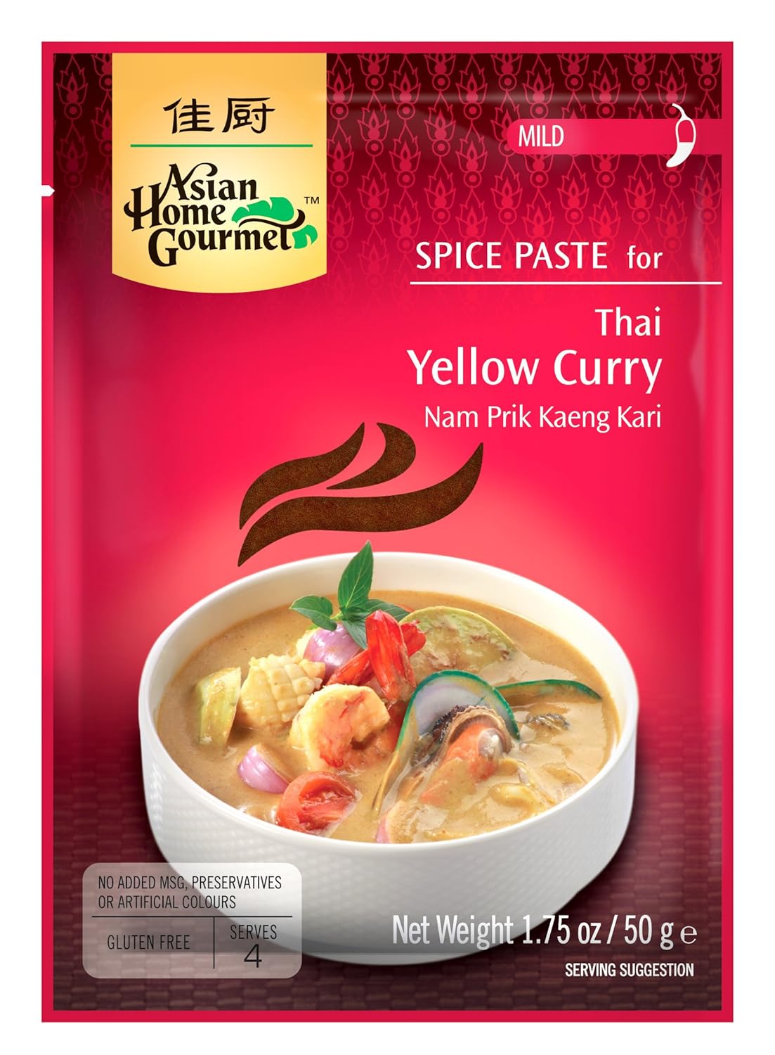 ASIAN HOME GOURMET Spice Paste for Thai Green Curry - Kang Kiew Wan. 1.75 oz (Pack of 3)