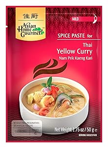 ASIAN HOME GOURMET Spice Paste for Thai Green Curry - Kang Kiew Wan. 1.75 oz (Pack of 3)