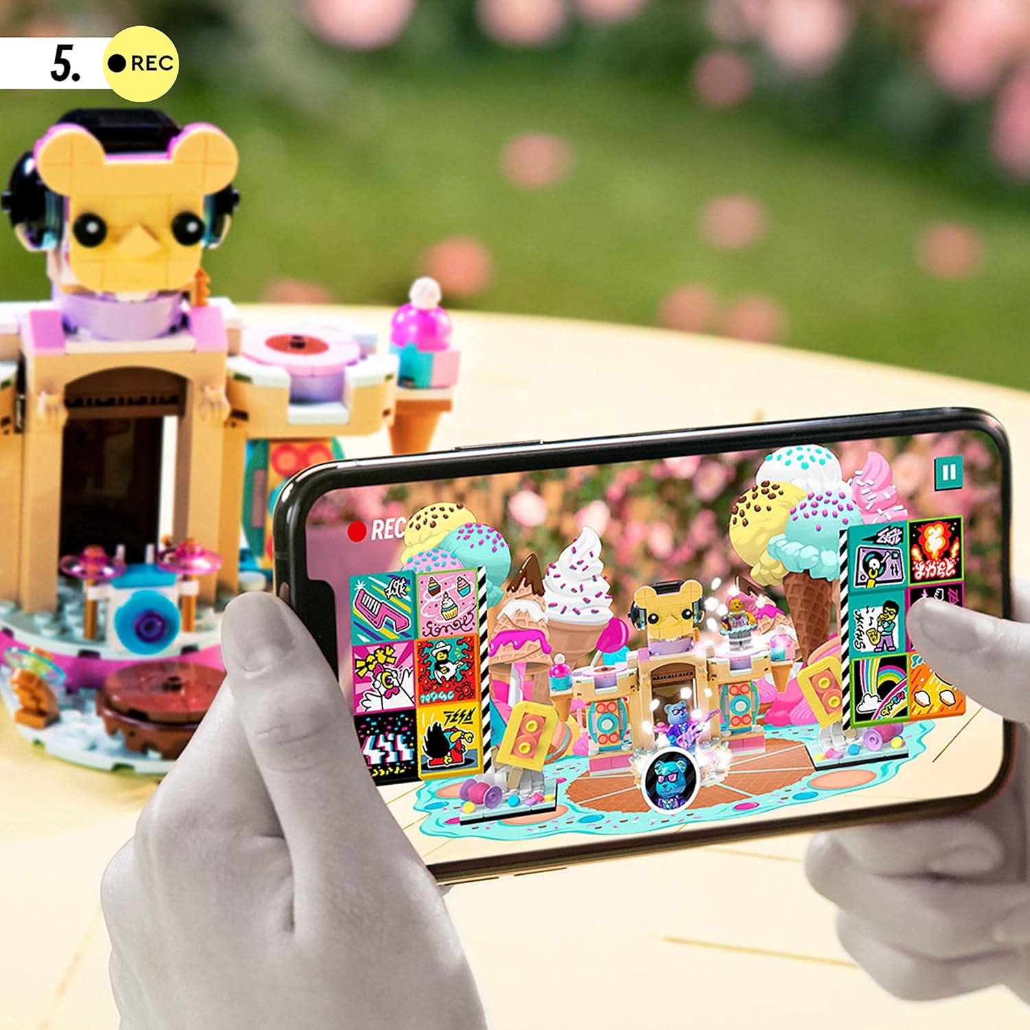 LEGO 43111 VIDIYO Candy Castle Stage BeatBox Music Video Maker Musical Toy for Kids Augmented Reality Set including App - Image 5