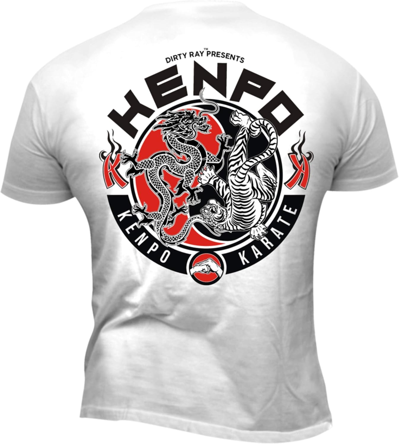 Dirty Ray MMA Fighter Herren T-Shirt DT3 – 100% Baumwolle, Rundkragen, Kurzarm