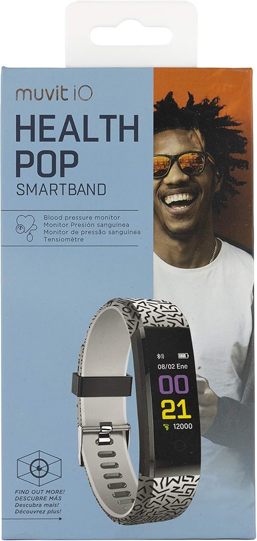 Muvit iO Pulsera de Actividad y Salud Health Pop Forms Negro ...