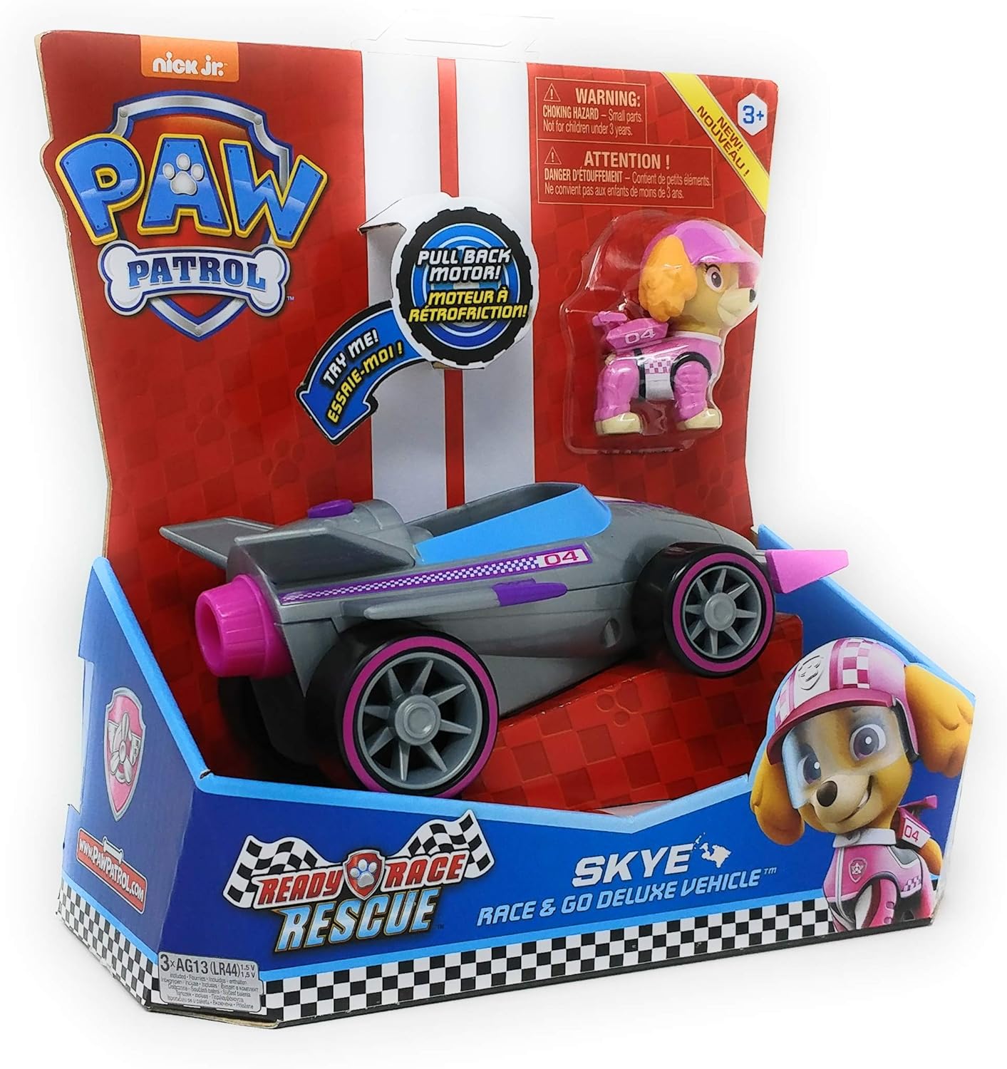 paw patrol race and go deluxe vehicle
