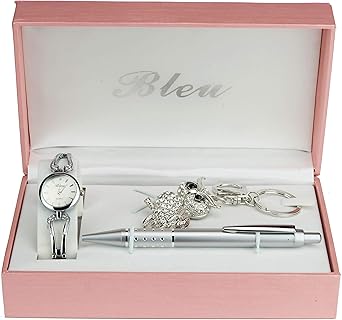 Caja de Regalo Reloj Mujer Llavero Bolígrafo: Amazon.es: Relojes