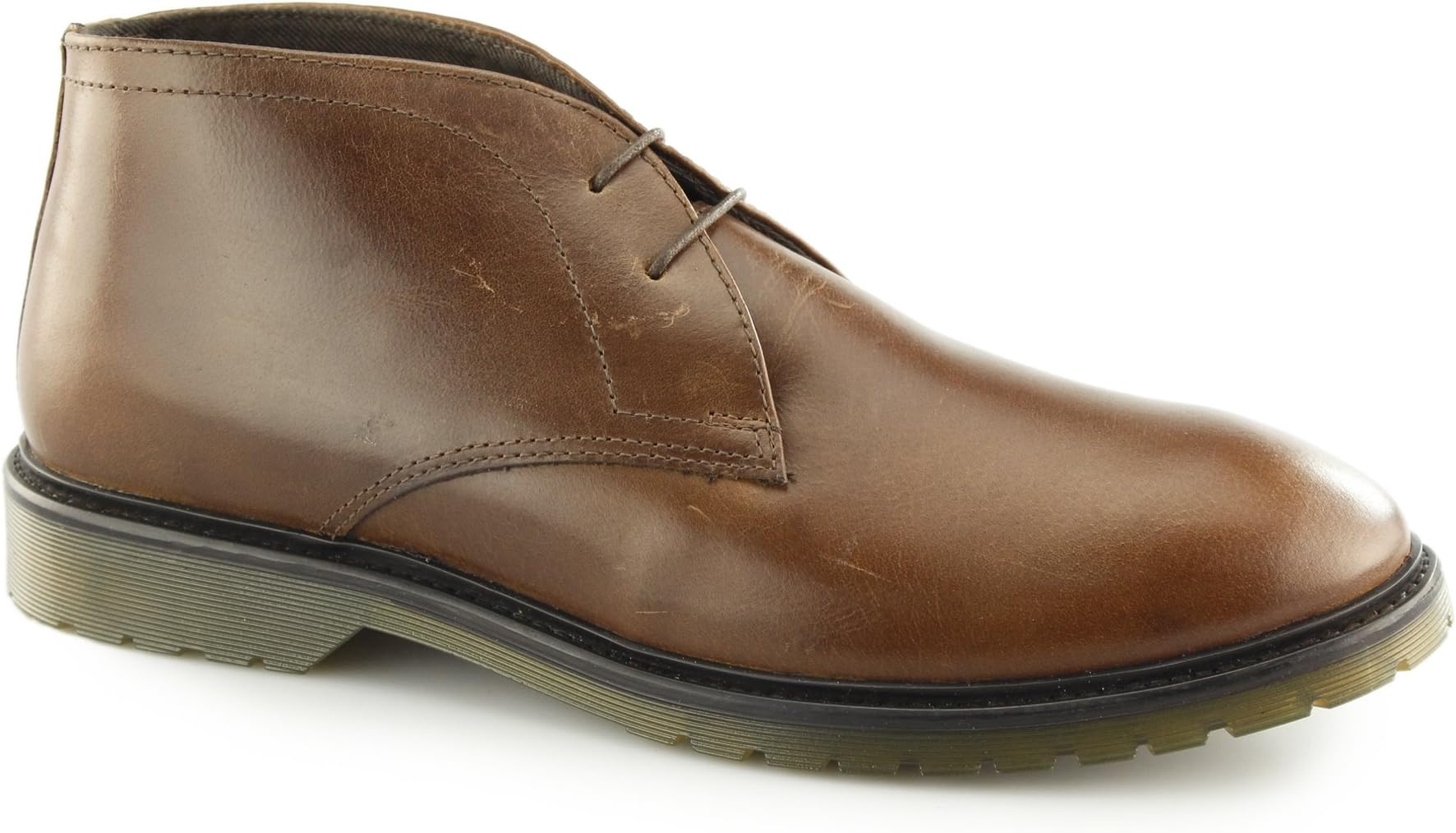 EDWORTH Mens Leather Chukka Boots Tan