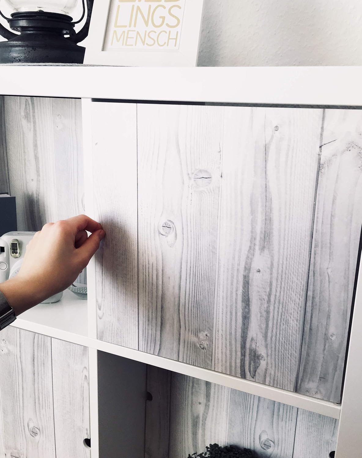 Als Stufenlos Verschiebbare Cover Nutzbar Als Ruckwand Sichtschutz Raumtrenner Ohne Kleben Schrauben 33 5x33 5x0 5cm Regaleinsatz Passend Fur Ikea Kallax Expedit