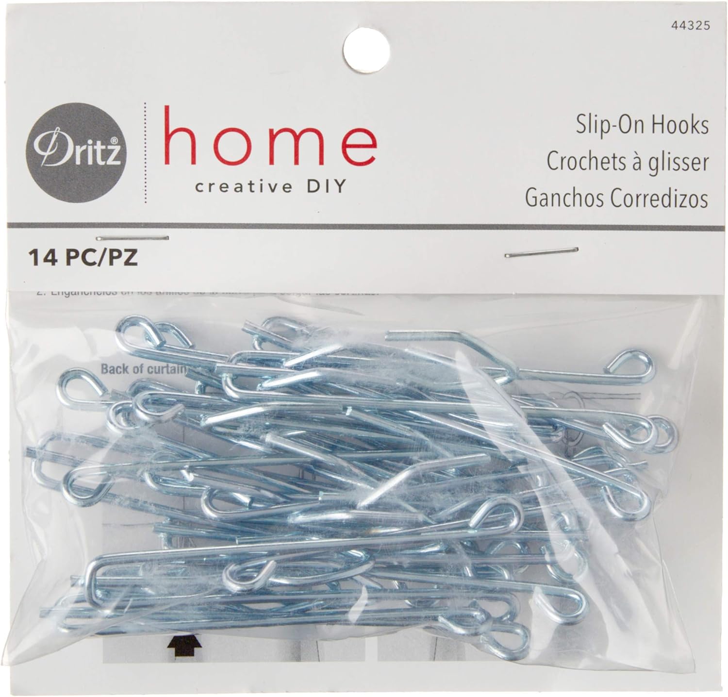 Dritz 44325 Slip On Drapery Hooks 3 Inch 14 Pack Amazon Ca