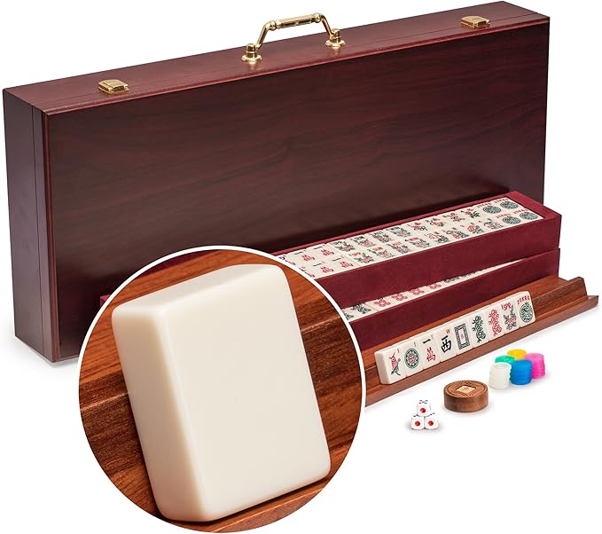 Yellow Mountain Imports American Mahjong Set The Classic with 166
