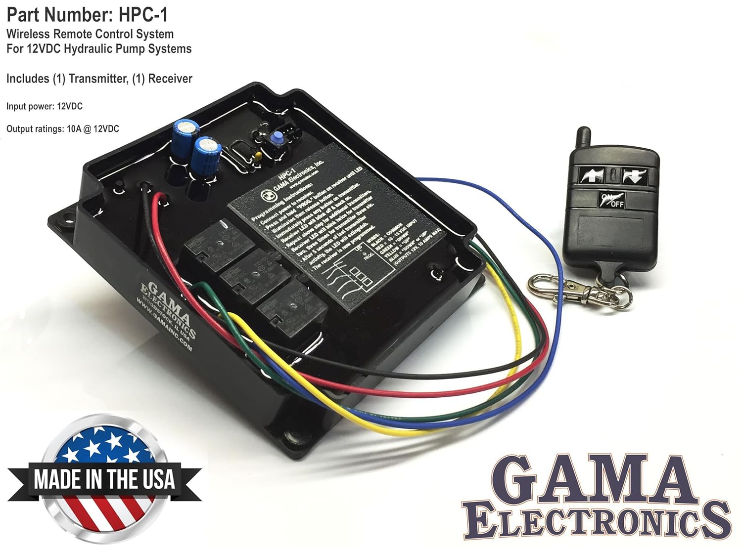 RF Remote Control 12 VDC for hydraulic pump applications