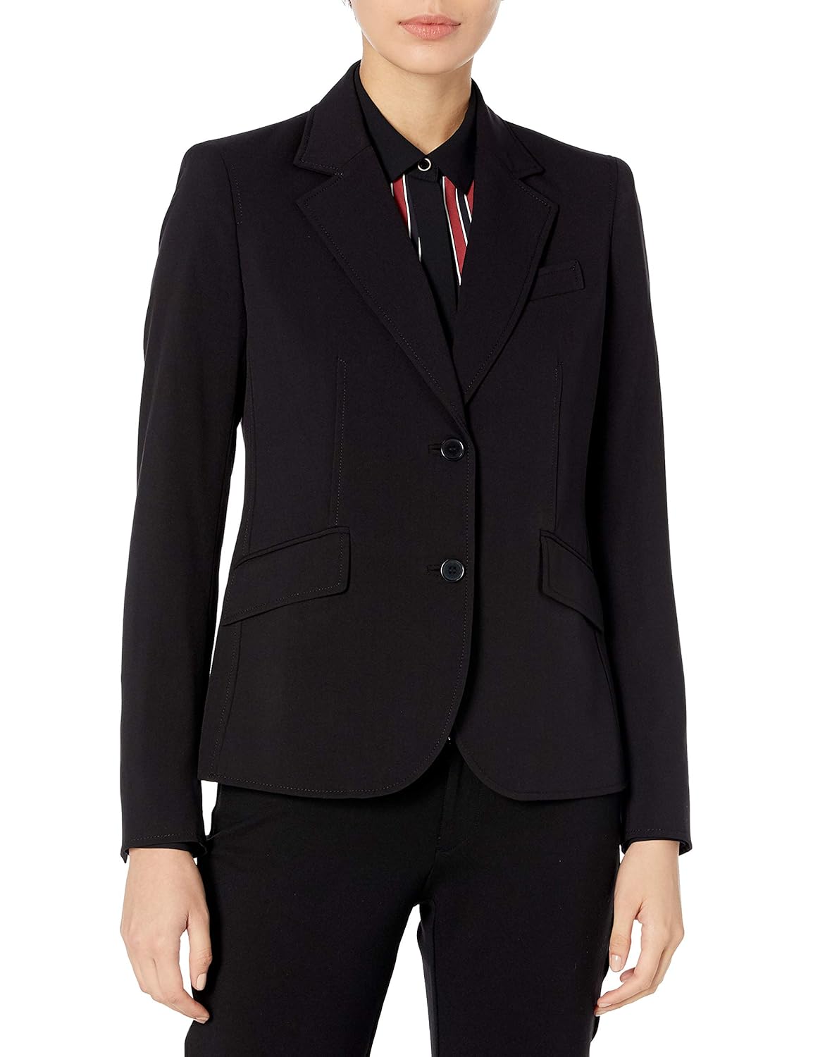 Buy Anne Klein Women's Two Button Blazer at Amazon.in