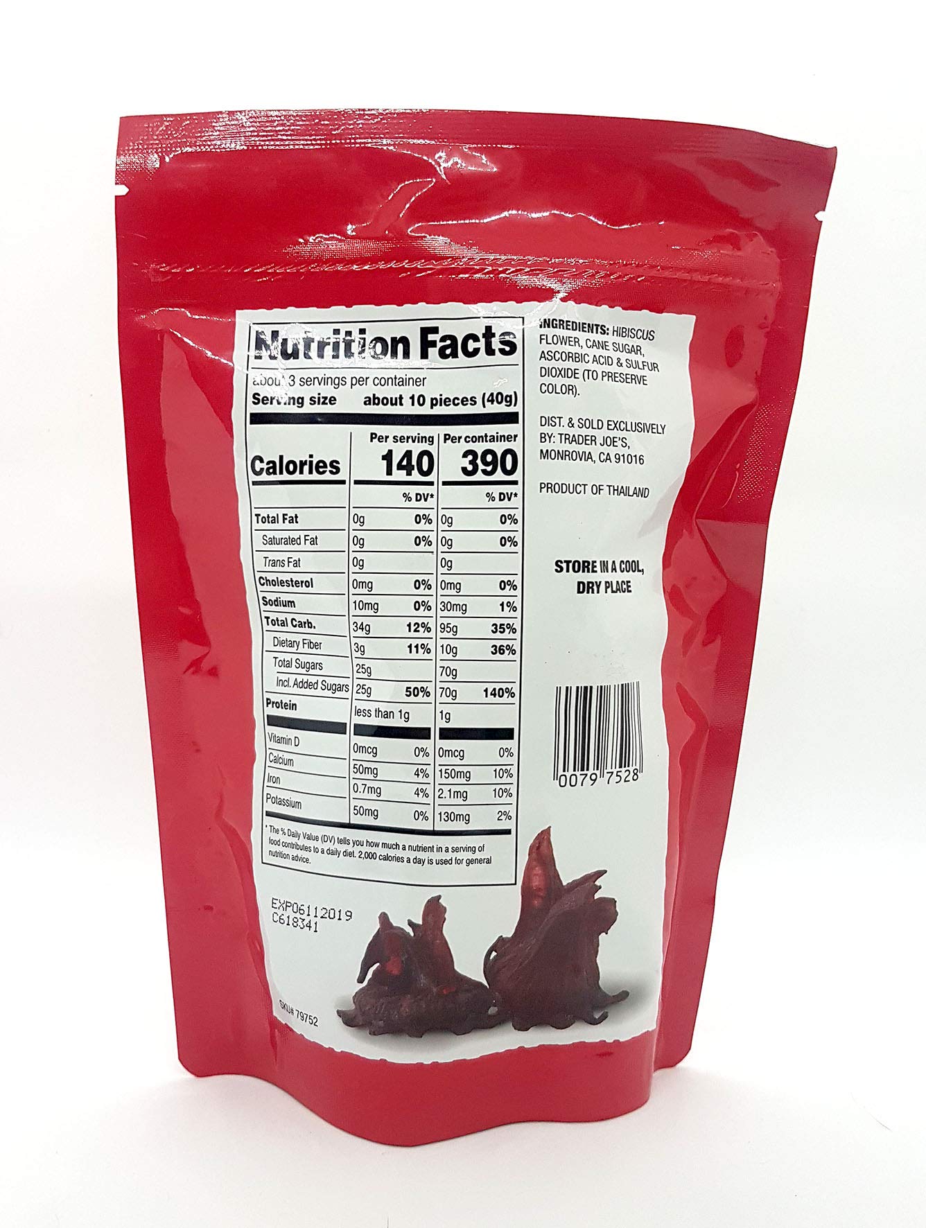 Trader Joes' Dried Sweetened Hibiscus Flowers Snack 4 Oz. Pricepulse