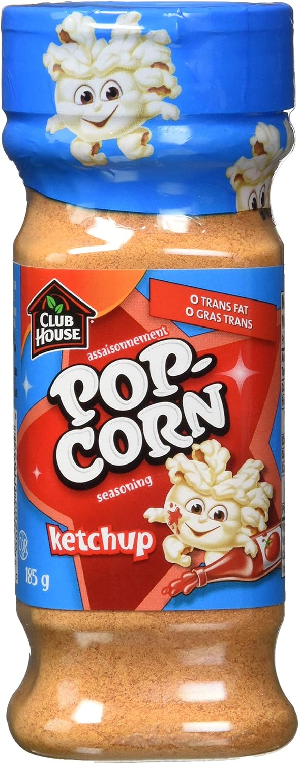 Club House, Quality Natural Herbs & Spices, Popcorn Seasoning, Ketchup