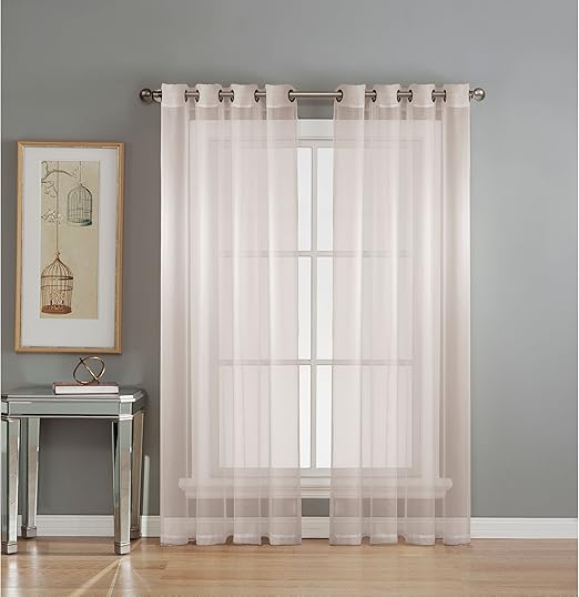 Amazon Com Window Elements Diamond Sheer Voile Extra Wide 56 X 90