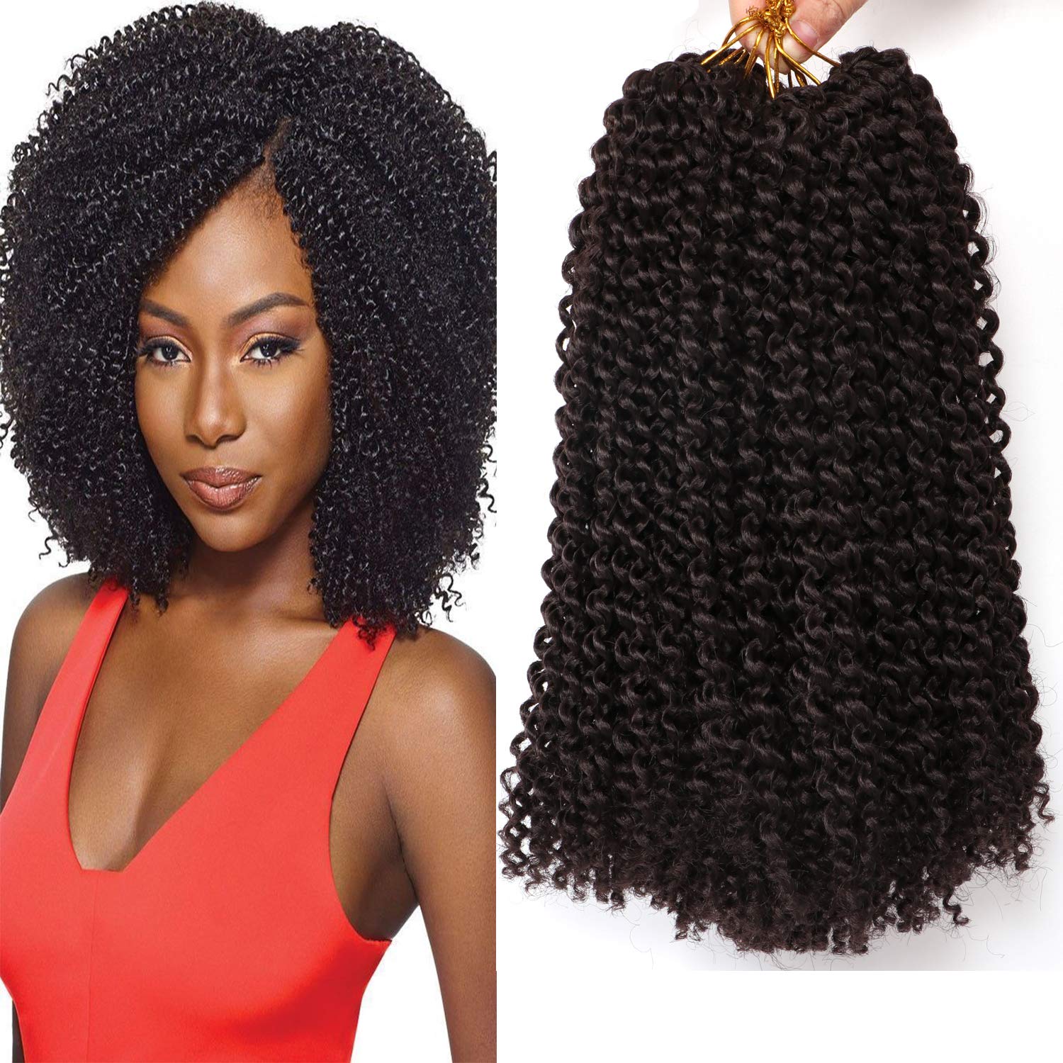 8 Bundles 12 Inches Marlybob Crochet Hair