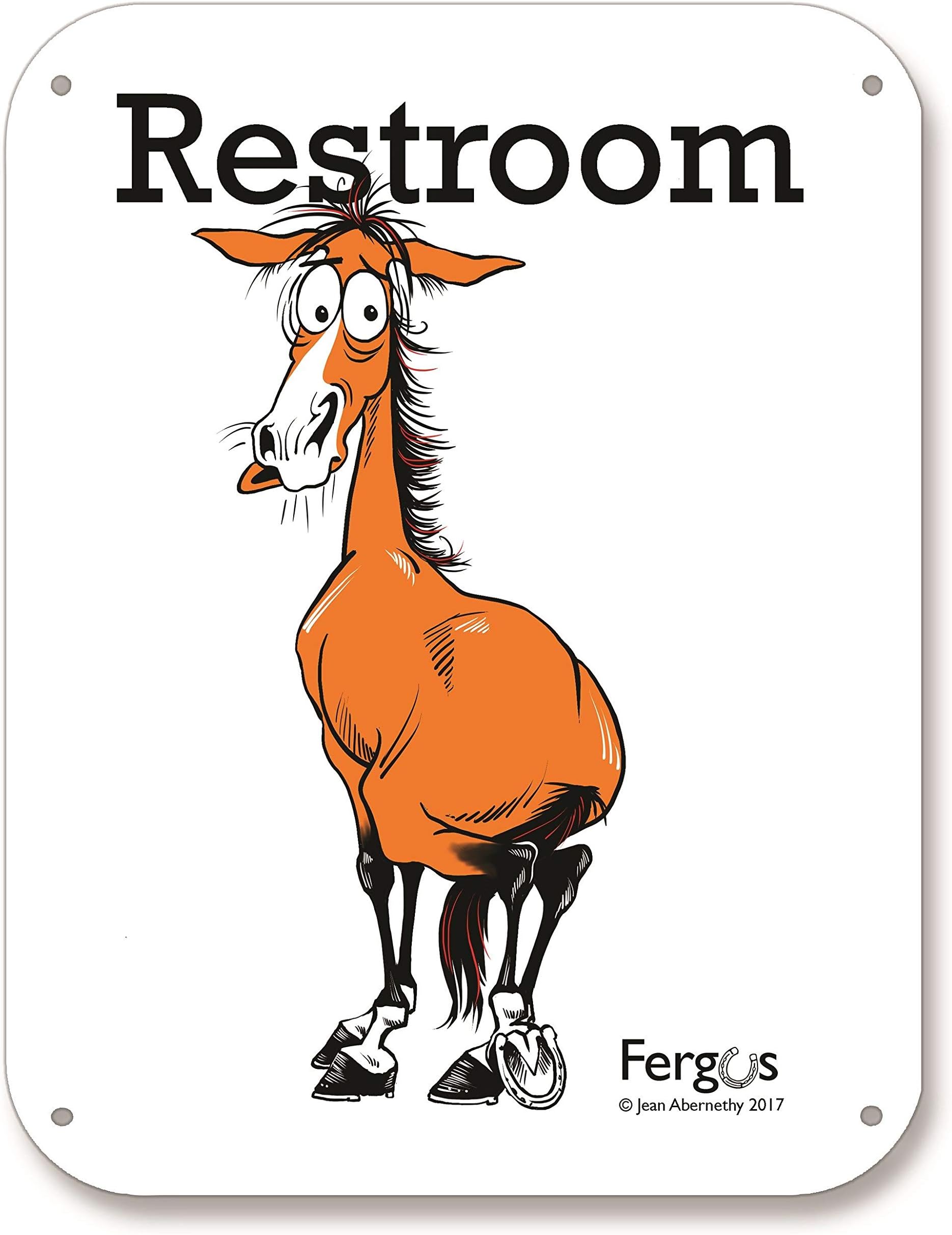 FERGUS Stall/Barn Sign Restroom