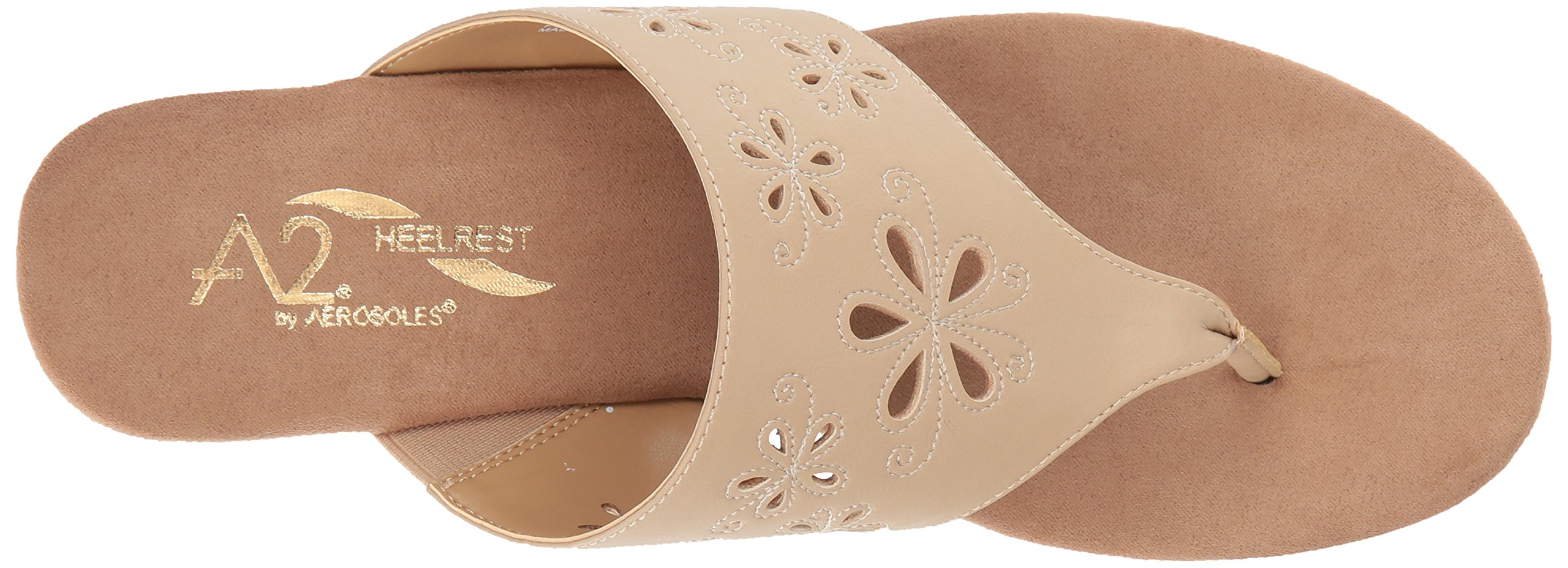 A2 by Aerosoles Women's AIR FLOW Wedge Sandal, light tan, 6 M US - Image 9