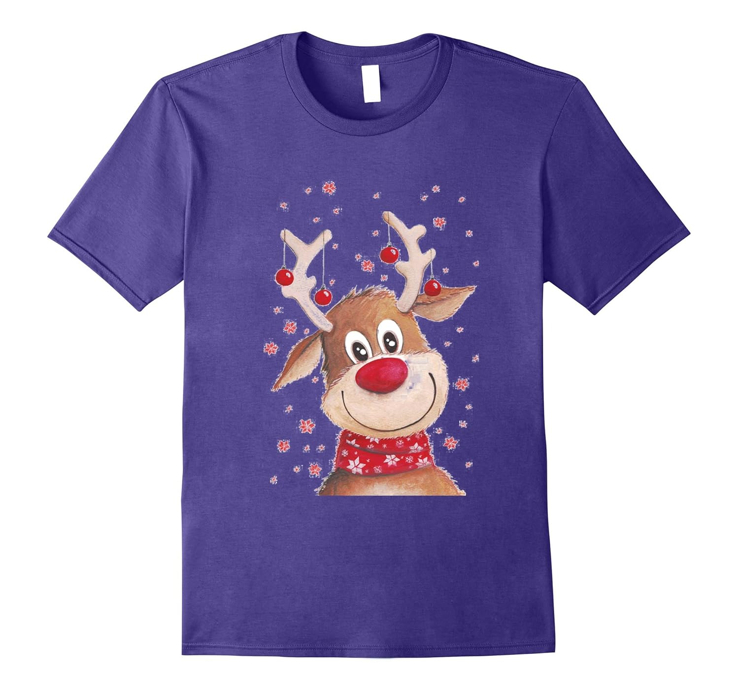 Holiday Christmas Reindeer T Shirt-ANZ