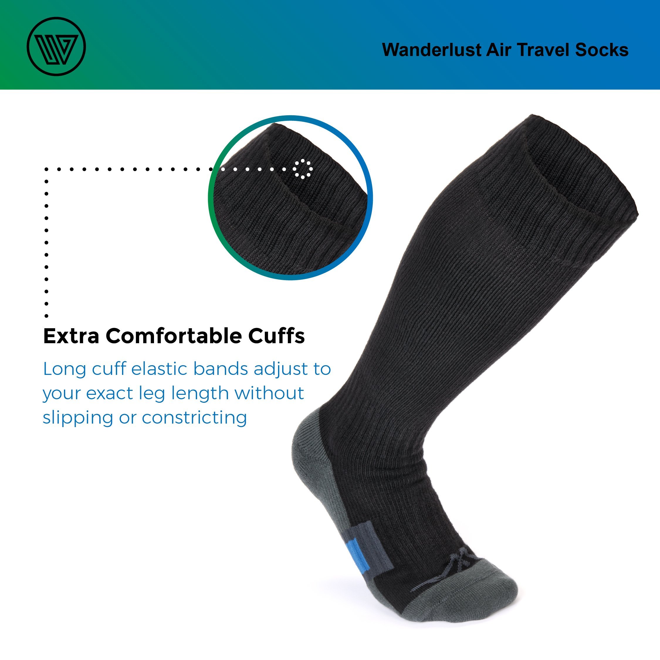 Wanderlust Travel Compression Socks Premium Graduated Support
