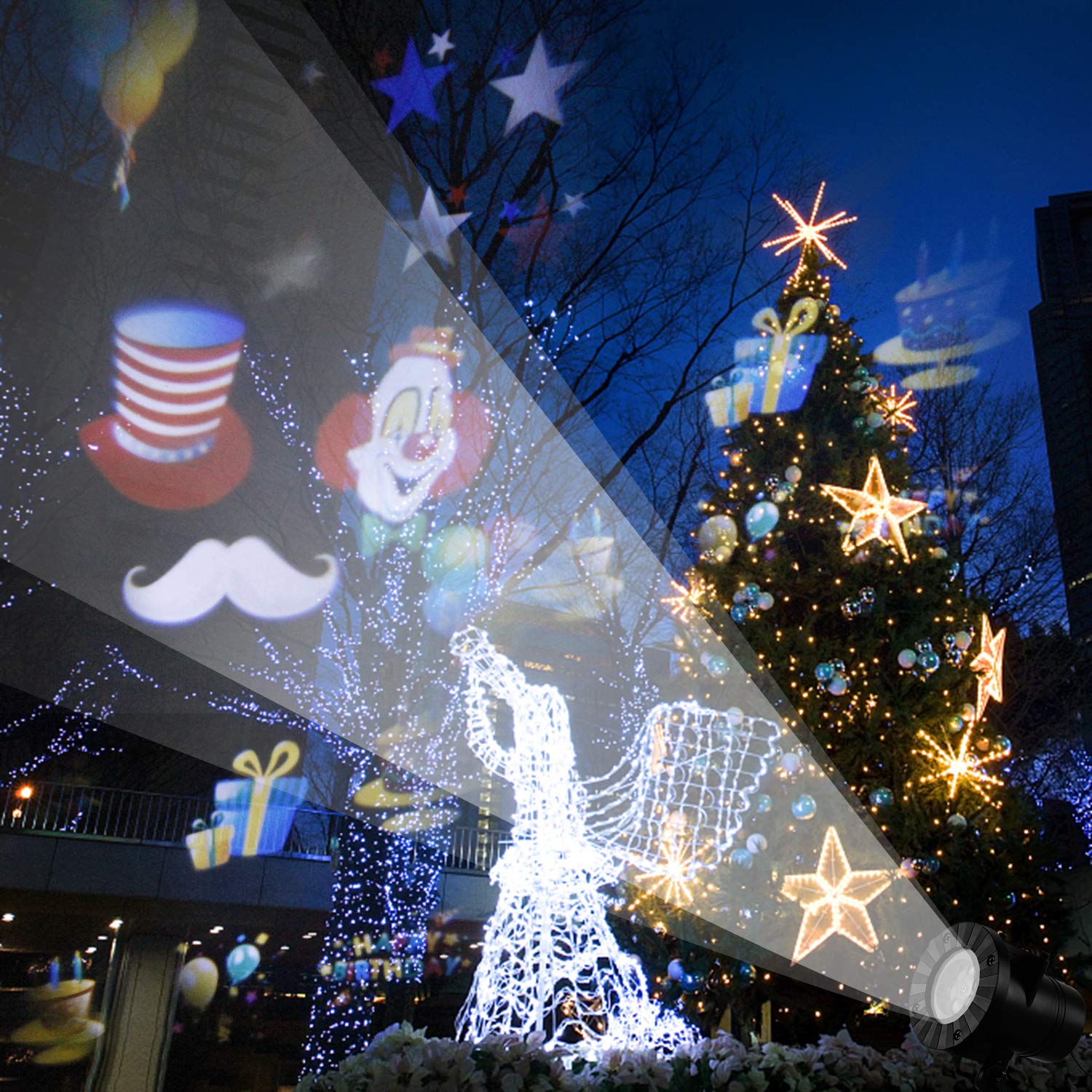 navidad proyector led led luz de