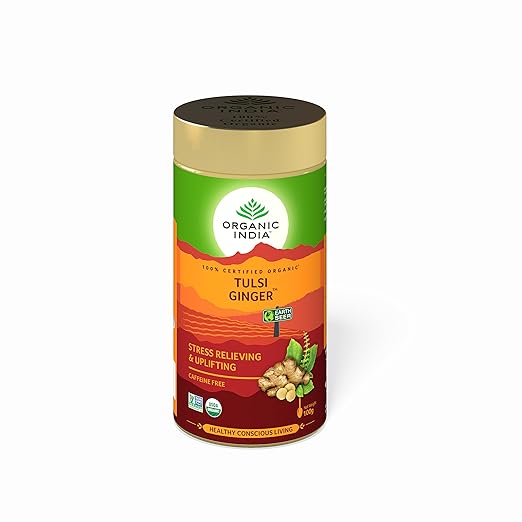 Organic India Tulsi Ginger 100 GM Tin