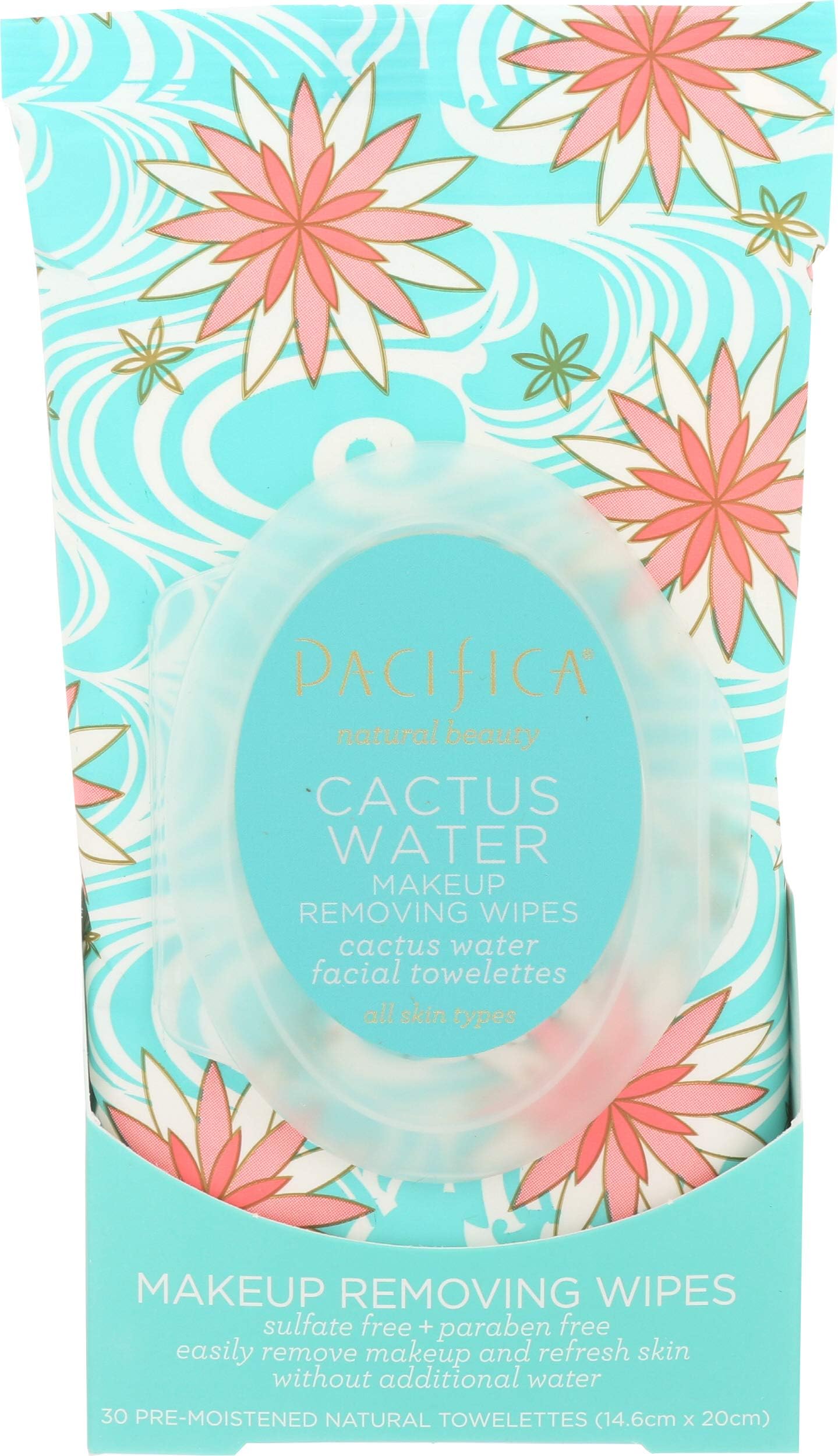 Pacifica® Makeup Removing Wipes, Cactus Water, 30pcs