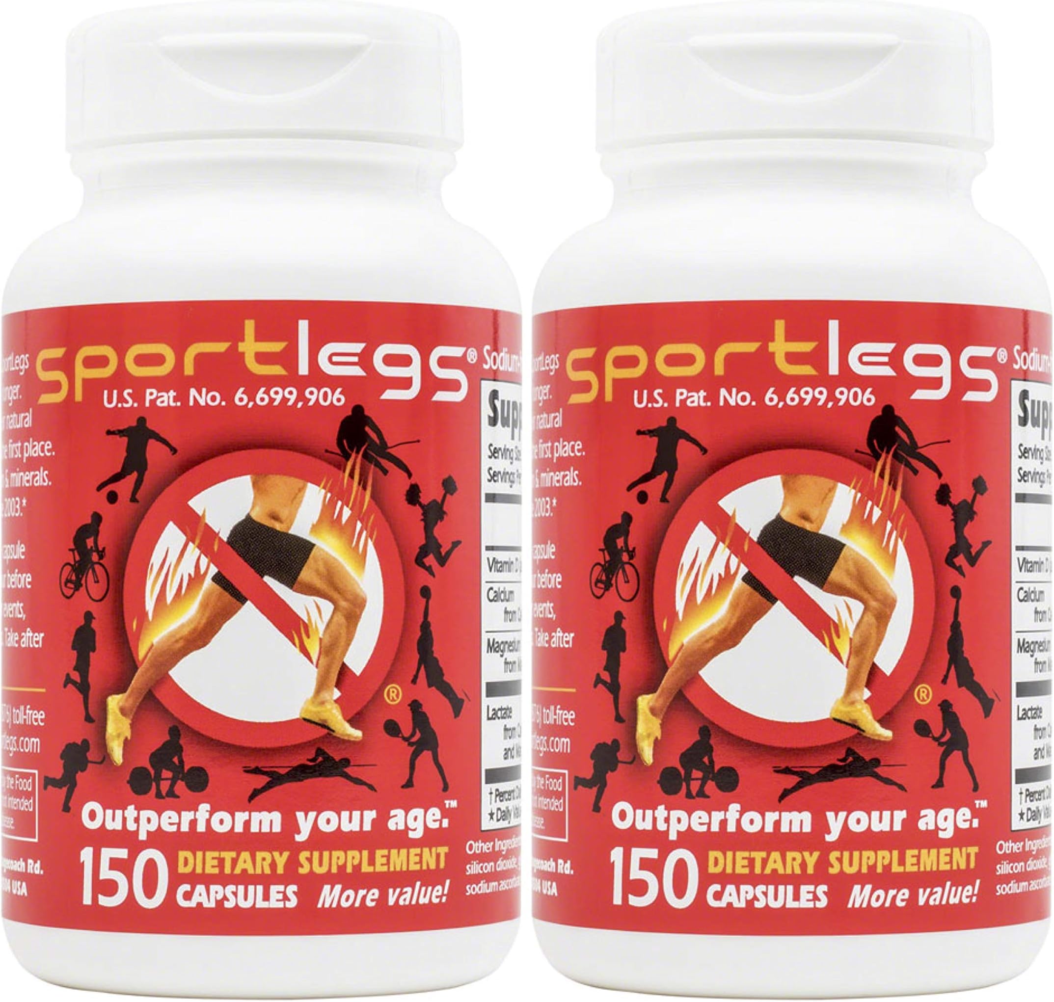 Sportlegs SportLegs Supplement Bottle of 150 Capsules (Pack of 2)