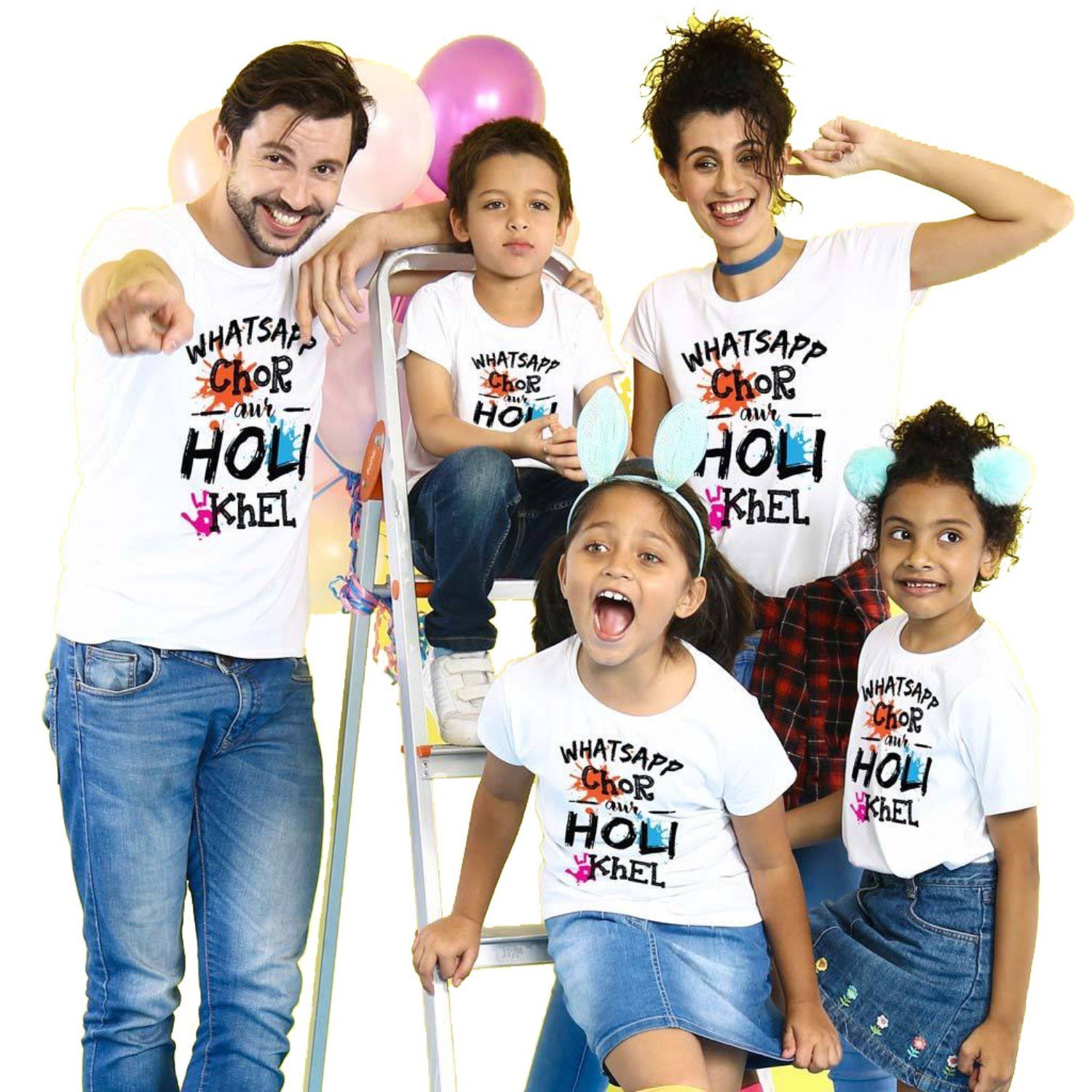 Bon Organik Cotton Whatsapp Chor Aur Holi Khel Combo Family