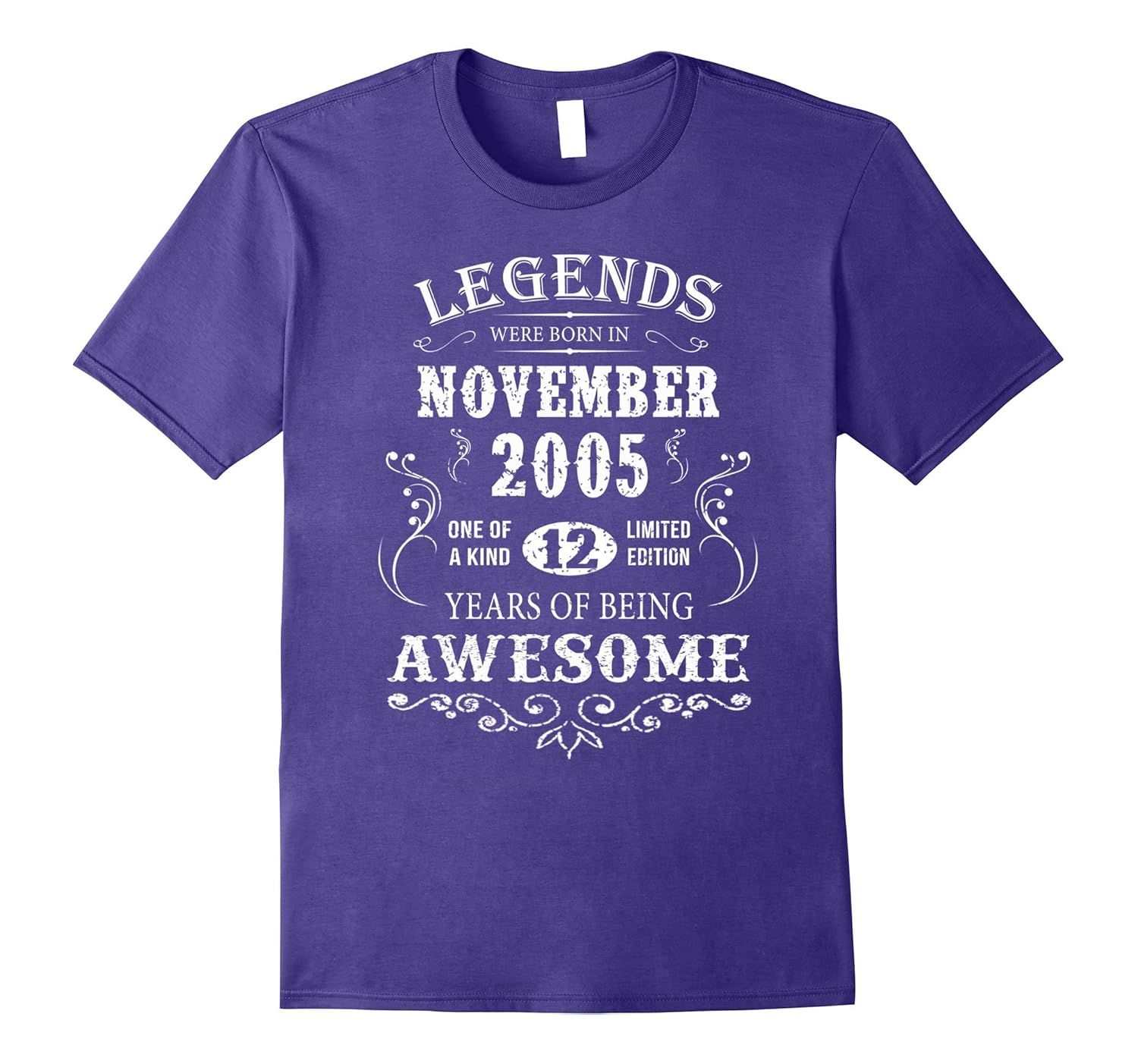 Legends Were Born In November 2005-12th Birthday Gift Shirt-Rose