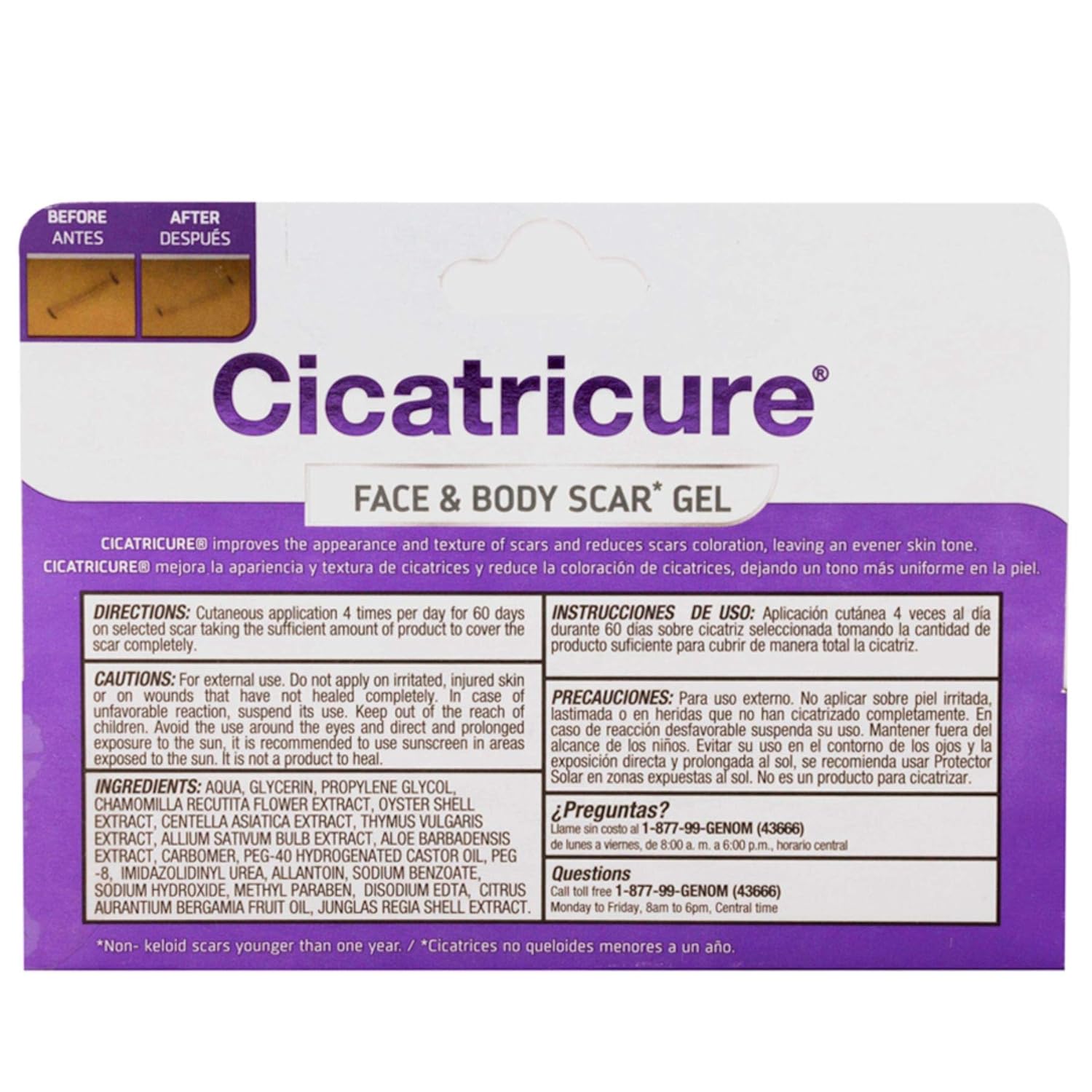 Cicatricure Face & Body Scar Gel, 1 Ounce : Scar Reducing Treatments : Beauty