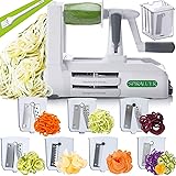 Spiralizer 7-Blade Vegetable Slicer, Strongest-and-Heaviest Spiral Slicer, Best Veggie Pasta Spaghetti Maker for Keto…