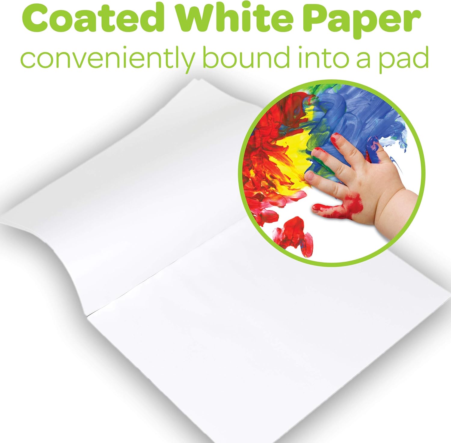 Crayola Giant Fingerpaint Paper, 25 Pages, 16" x 12" (99-3405): Toys & Games