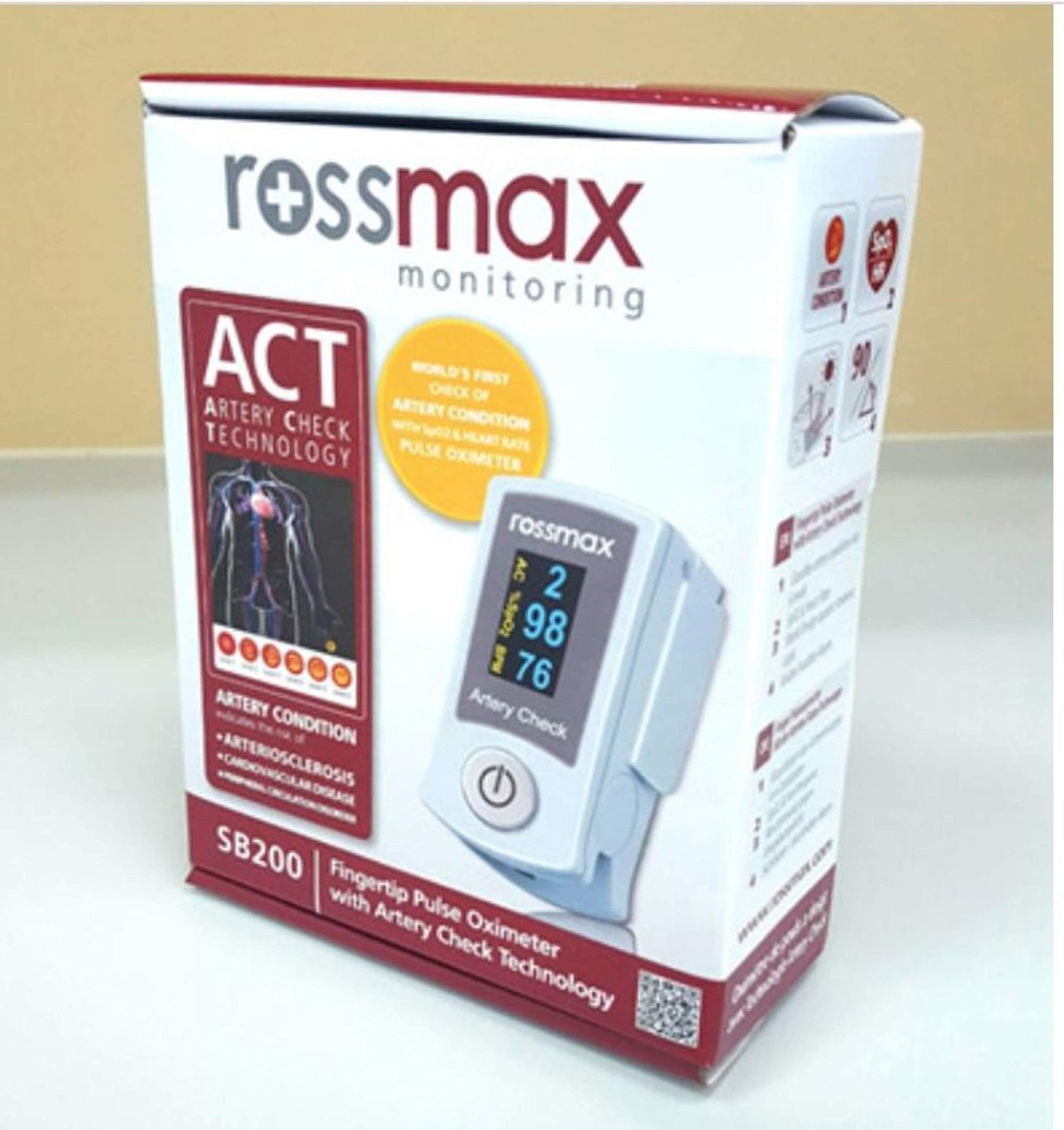 Rossmax Fingertip Pulse Oximeter with Artery Check Technology