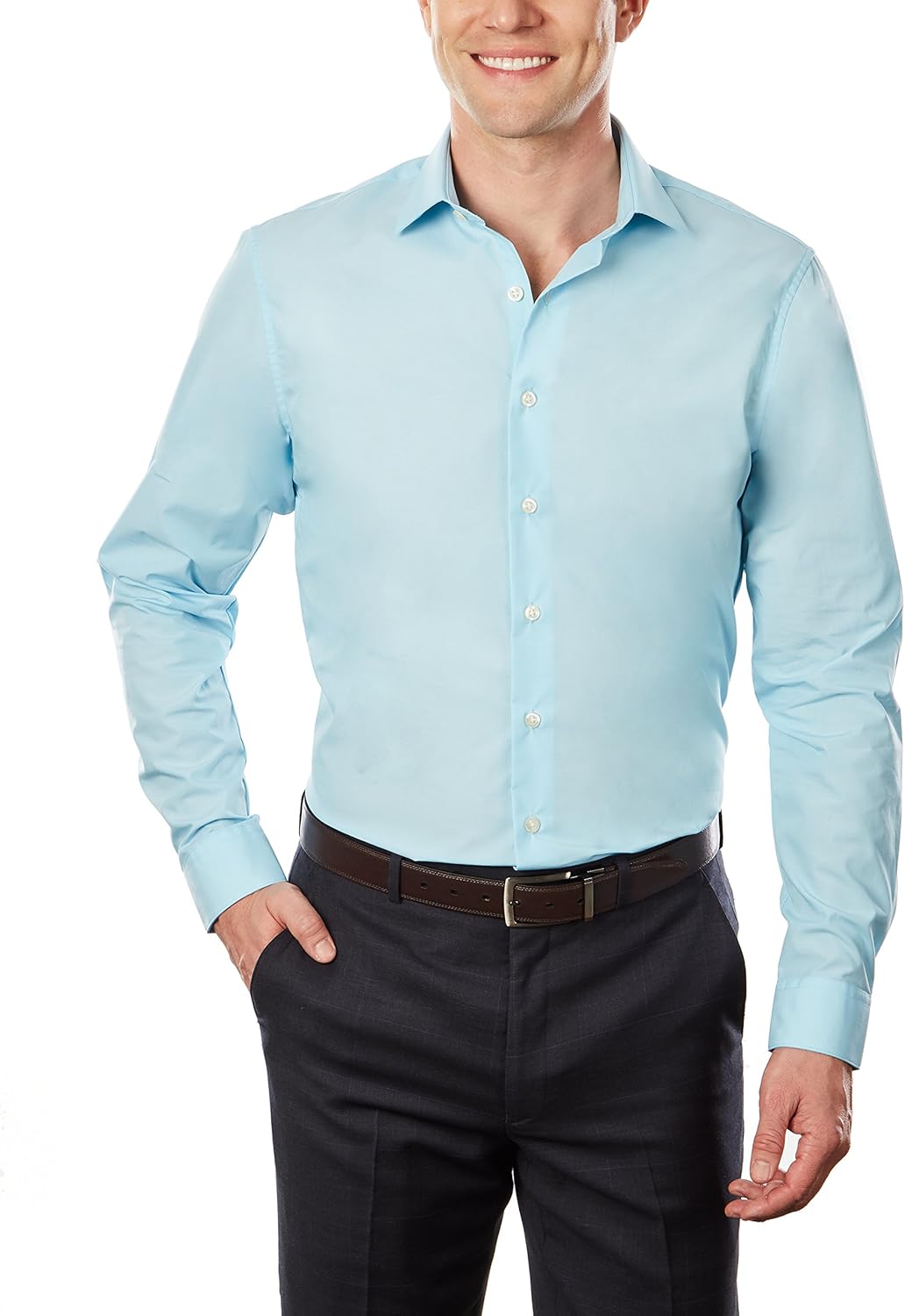 Kenneth Cole Unlisted Men's Dress Shirt Slim Fit Solid at  Men’s Clothing store