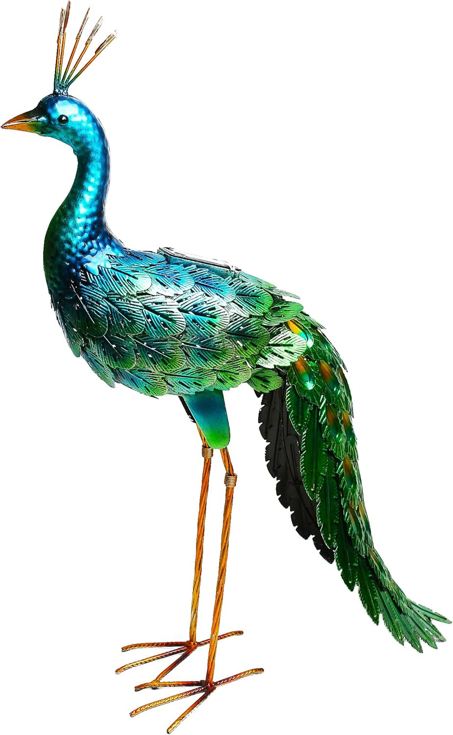 Amazon Com Kircust Outdoor Decoration Peacock Statue Metal