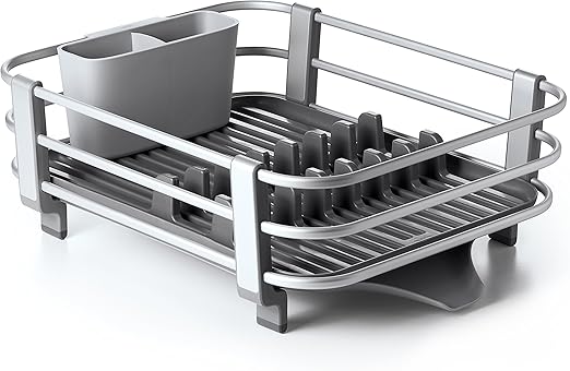 Amazon Com Oxo Good Grips Rustproof Aluminum Dish Rack Kitchen