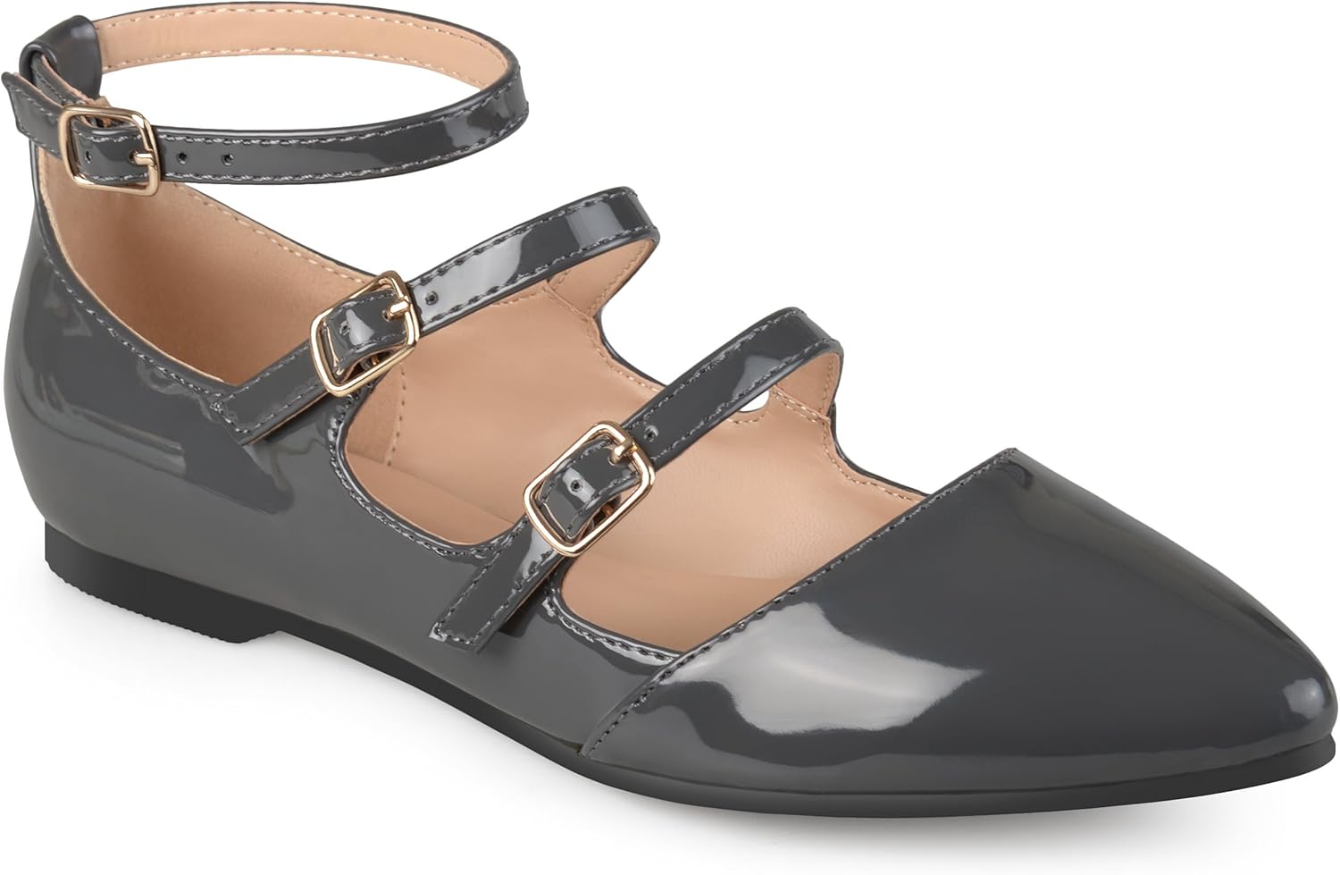 buckle flats womens