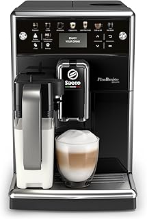 Saeco PicoBaristo Deluxe SM5570/10 Kaffeevollautomat, 12 Kaffeespezialitäten (integriertes Milchsystem, LED Display) Schwarz