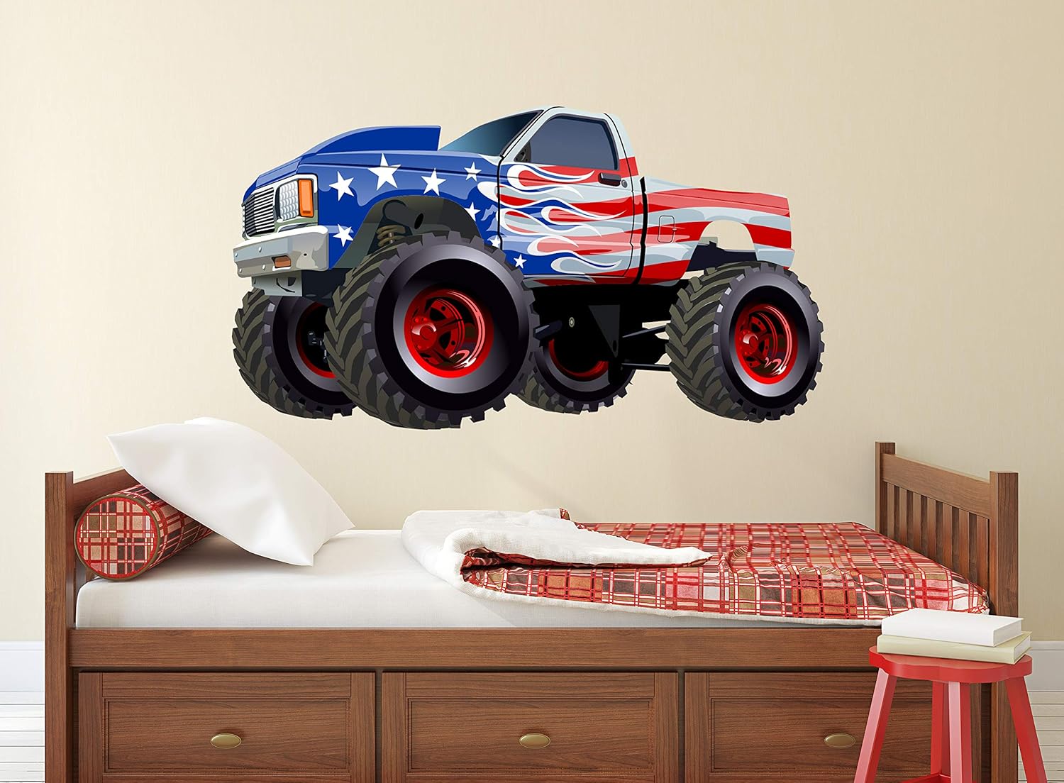 Amazon Com Monster Truck Wall Decal Trucks Wall Decals