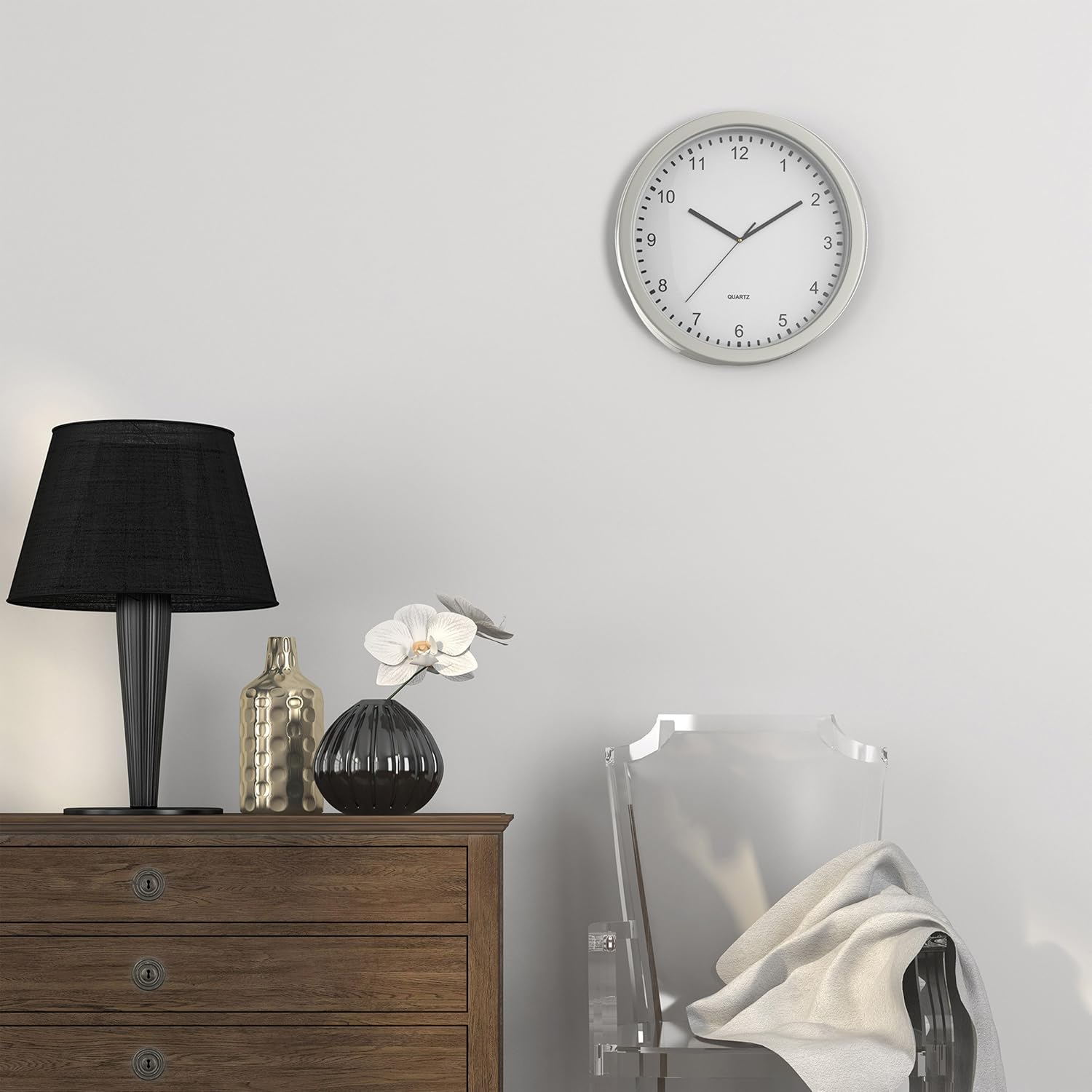 Buy Stalwart Hidden Compartment Wall Clock 10 Battery Operated Working Analogue Clock With Secret Interior Storage Online At Low Prices In India Amazon In