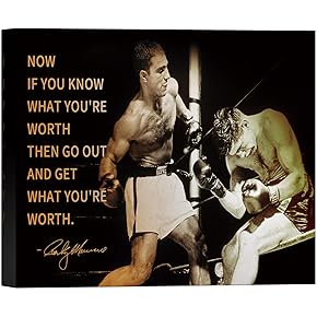 SIGNWIN Canvas Wall Art Rocky Marciano with Boxing...