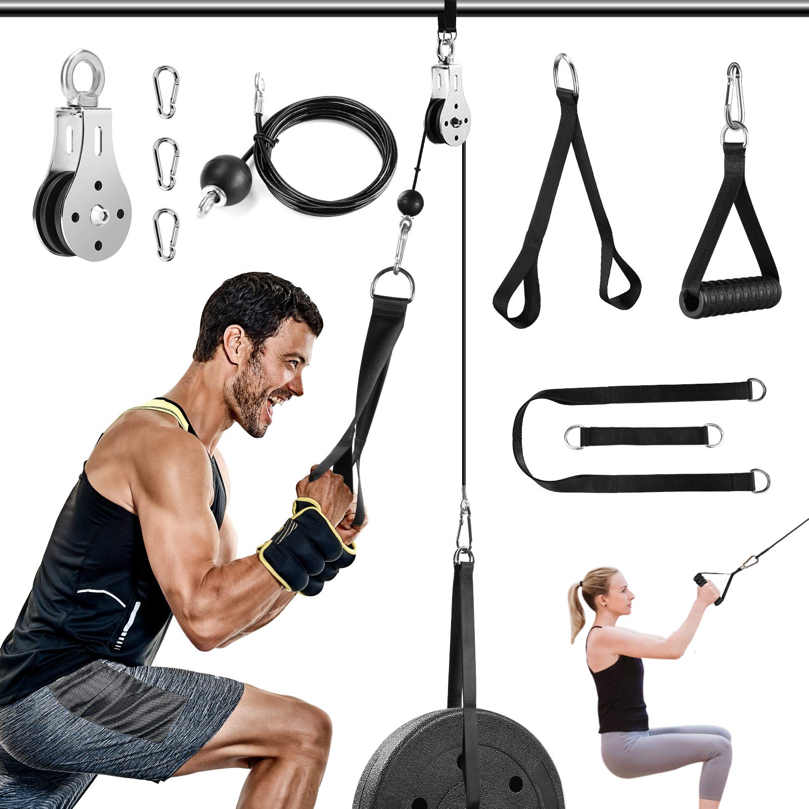 Buy Riiai Weight Cable Pulley System Gym, 2022 LAT Pull Down Cable