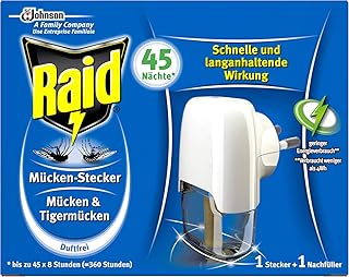 Raid Insekten-Stecker zum Schutz vor Mücken und Tigermücken (1 Stück)
