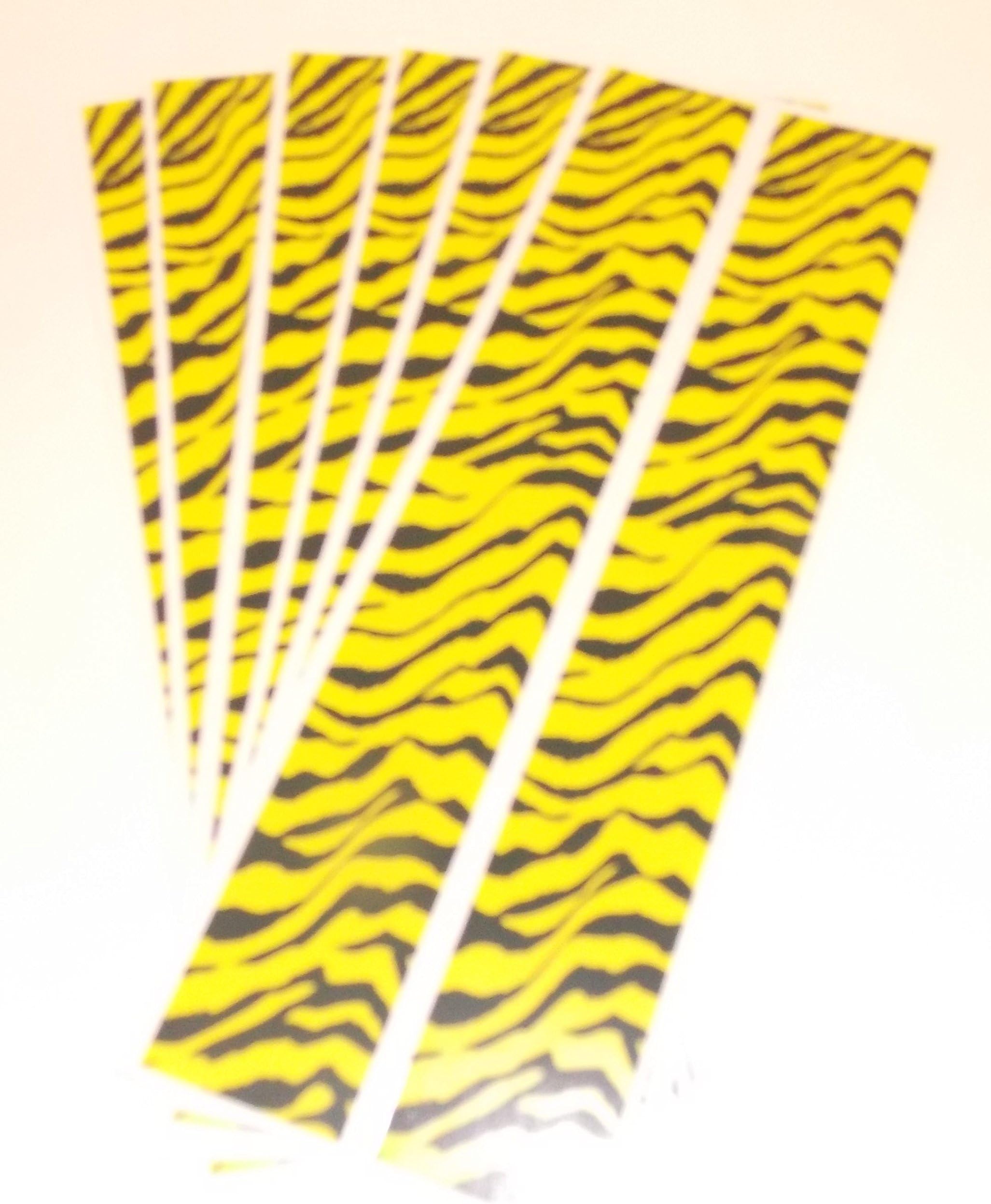 Pathfinder Carbon Arrow Wraps 7" Yellow Tiger Pkg/12